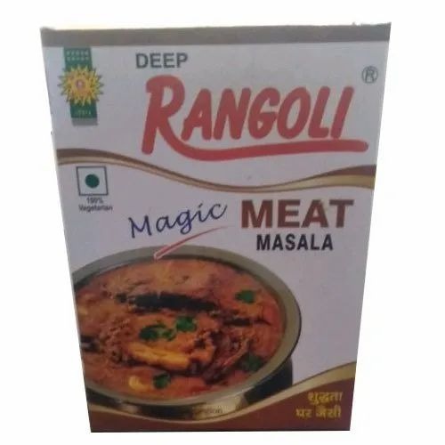 50gm Rangoli Meat Masala - Powder Form, 100g, 200g, 50g Sizes | Shelf Life 12 Months, Grade A, Store at Room Temperature