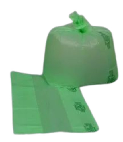 Biodegradable Garbage Bags - 32x42 Inch | Green Soft HDPE Material Printed Design