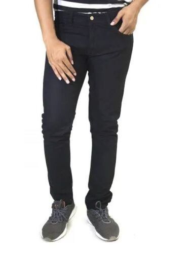 Black Denim Jeans - Premium Quality, Classic Style | Durable Stitching, High Waist, Tapered Leg, Zip Fly, Cool Dry