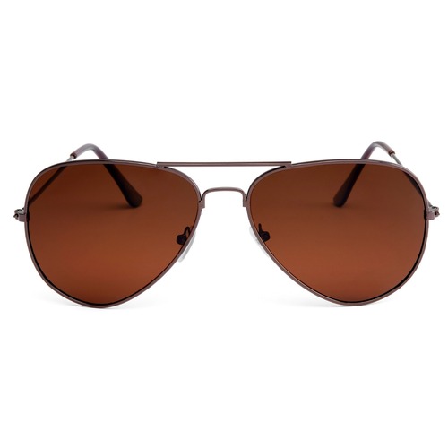 Brown Sunglasses - Zero Power Standard Size Brown Lenses | Water Resistance Crack Resistance Scratch Resistance Lightweight Design