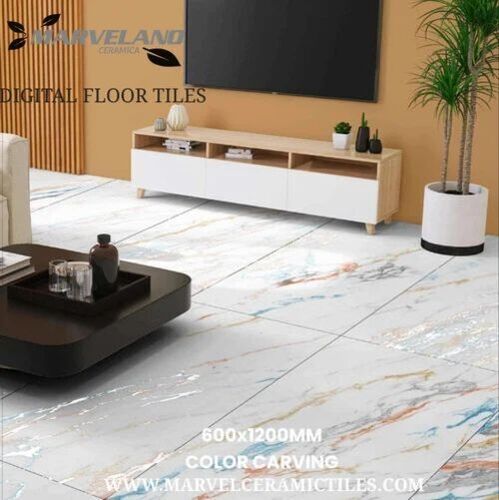 Ceramic Floor Tiles - 60x60 cm Multicolour Matte 5-10 mm Thickness | Scratch Resistant Acid-Resistant Non-Slip Wear-Resistant Ideal for Living Room