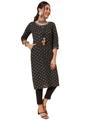Classic Black Kurti