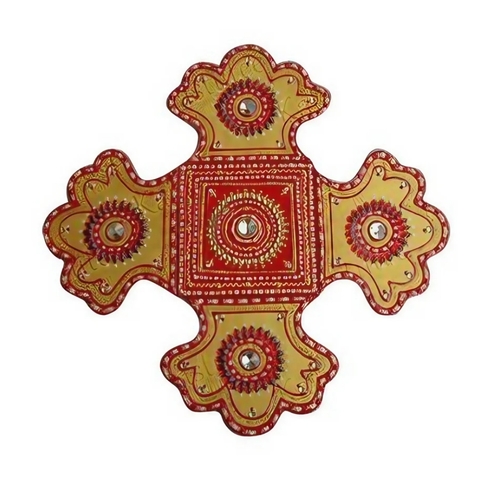 Fancy Wooden Rangoli - Wood Material, 100-200 gm Size | Elegant Design, Intricate Carvings, Handcrafted Quality, Stylish Decor, Unique Gift, Versatile Use