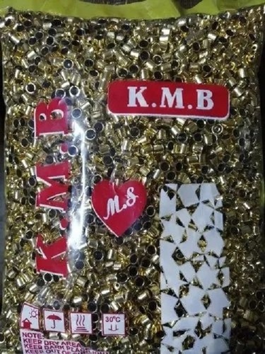 Golden Plastic Beads - Round Shape, Through Drill Type, 7000+ Pieces Per Pack | Ideal for Toran, Latkan, and Decorative Items