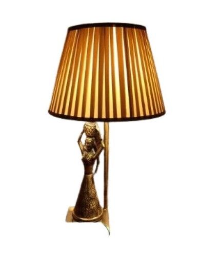 Hand Painted Brass Led Table Lamp