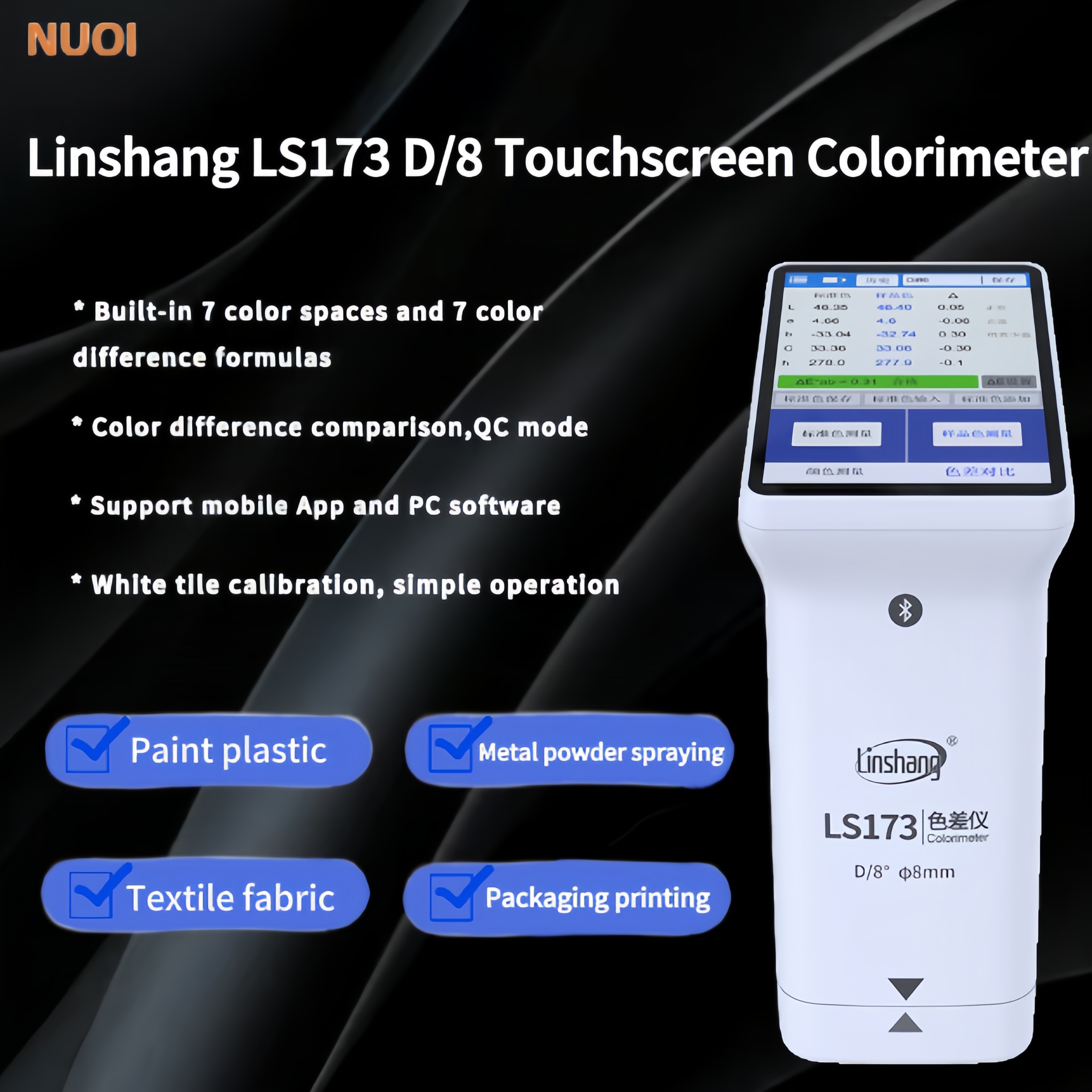 Linshang LS173 D/8 Portable Colorimeter for Paint/ Meta,/Plastics
