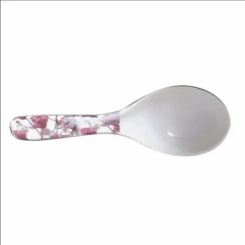 Melamine Serving Spoon - Printed Design, Microwave Safe, Customize Size, Silver Color | Durable Melamine Finish with Easy-to-Use Coating