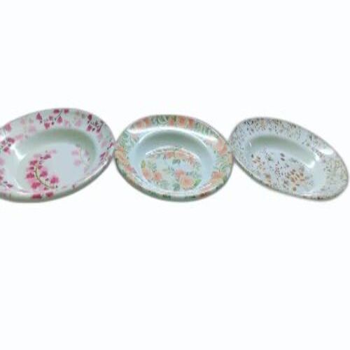 Melamine Soup Plates - 10.5 Inch Diameter, Round White Design | Antique Style, Perfect Shape, Customizable Size