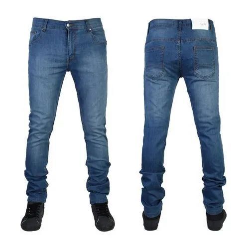 Men's Premium Quality Stretch Denim Jeans - Dark Blue, Heavy Wash with Sleek Close Fit, Slim Legs and Breathable Cool Dry Feature