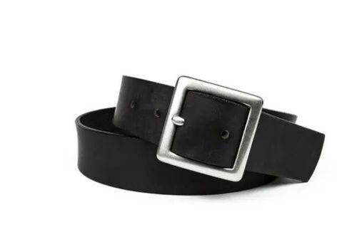Mens Premium Black PU Leather Belt - 1.75 Inches Wide, 44 Inches Long | Sleek Design, Adjustable Length, Classic Style, Scratch-Resistant, Sturdy Stitching, Polished Hardware