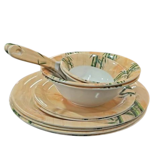 Melamine Dinnerware Set - 4 Pieces, Customize Size, Printed Design for Home Use