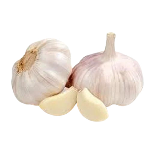 Natural White Garlic - Fresh Quality Vegetable, 100% Pure & Good for Health, Cooked Style, Round Shape, Stores Well in Cool & Dry Places, 12-Month Shelf Life