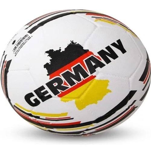 Nivia Country Color Football - Polyurethane Material, Standard Size, White and Orange Color | Non-Customized, Ideal for Football Sports