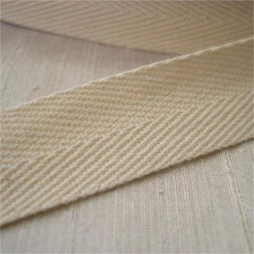 Off White Cotton Twill Tape - 2 Inch | Durable, Flexible, Insulating, Adhesive Backing, Lightweight Eco-Friendly Cotton