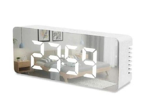 Plastic Digital Mirror Alarm Clock