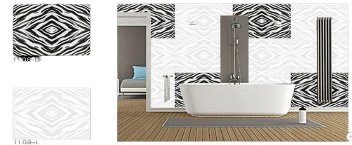 Ceramic Wall Tile - 18x12 Inches, Multicolored Gloss Finish | Acid-Resistant, Heat Insulation, Non-Slip, Rustic Design, Wear-Resistant