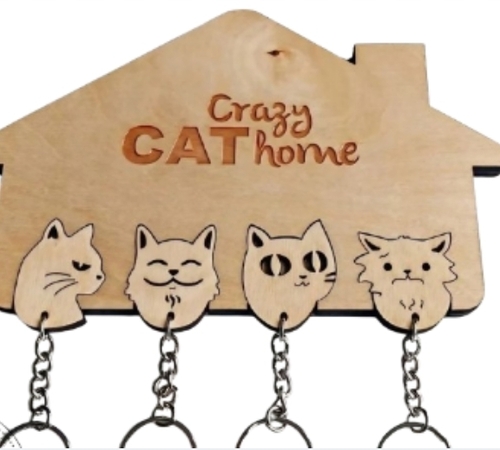 Rustic Key Holder - Polished Wood , Handcrafted Quality, Stylish Decor, Space Saver, Easy Access, Functional Design, Versatile Use