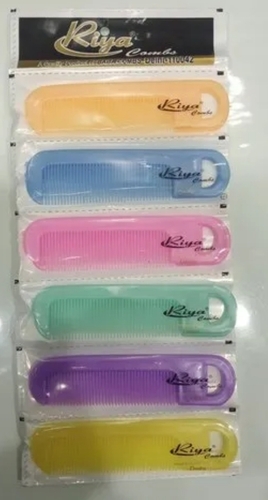 5 D Comb - 5 Inch, Versatile Use | Lightweight, Durable, Smooth Teeth, Flexible Design, Travel-Friendly, No-Slip Grip, Color Variety