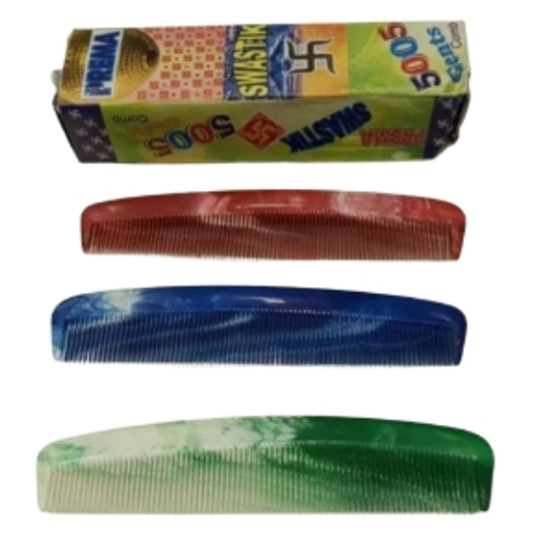 6.3inch Plastic Hair Comb - Lightweight, Flexible Design | Smooth Teeth, Easy to Clean, Versatile Use, Travel-Friendly, No-Slip Grip, Color Variety