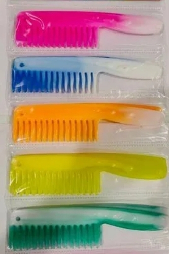 9inch Plastic Handle Hair Comb - Lightweight Durable Design Versatile Use Smooth Teeth for Easy Styling and Cleaning No-Slip Grip Color Variety