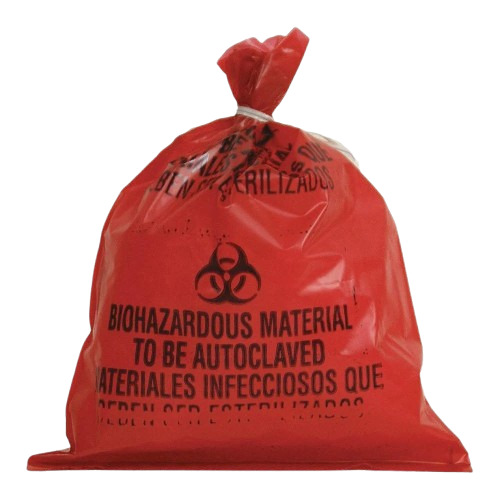 Autoclave Biohazard Bag - Biodegradable, Size: 29x39 Inches, Capacity: 5 Litres, Color: Red, Plain Pattern For Medical Waste Handling