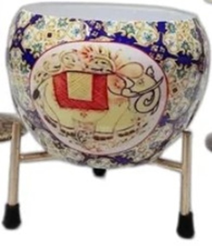 Decorative Flower Pots - Antique Finish, 15cm Round Outdoor Multi-Color Design, Customized Cement Material