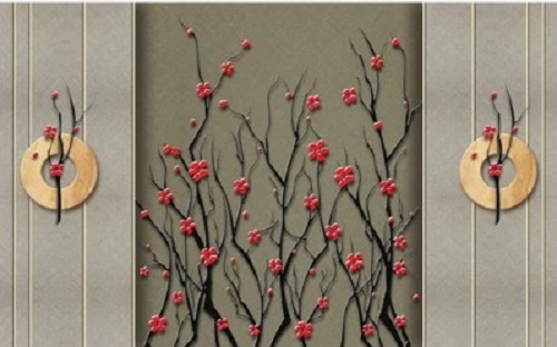 Designer Bedroom Wallpaper - Waterproof Material, Various Sizes Available | Long Lasting Finish, Easy to Install, Timely Delivery