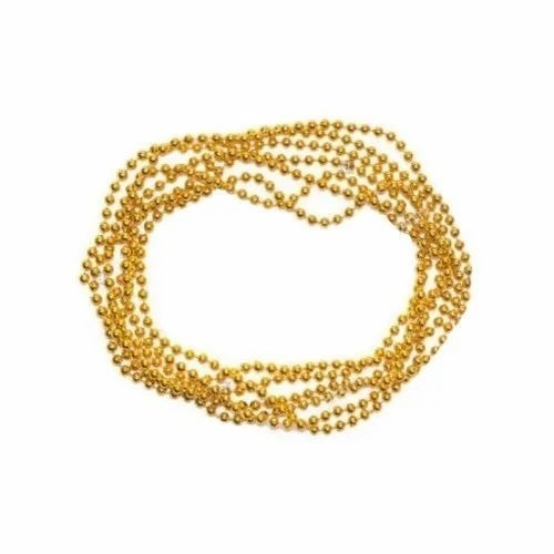 Golden Plastic Beads - Lightweight & Durable, Smooth Rounded Edges, Non-Toxic Versatile Crafting Tools in Multiple Sizes