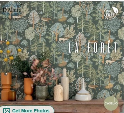 LA Foret Decorative Wallpaper - Various Sizes , Waterproof Finish for Easy Cleaning and Long-Lasting Wall Decoration