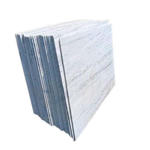 Makrana White Marble Slab - Polished Finish, Rectangular Shape, 20mm Thickness, Perfect for Flooring