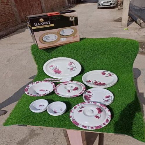 Melamine Dinnerware Sets - Round Shape, Customizable Size | White Color, Durable Material