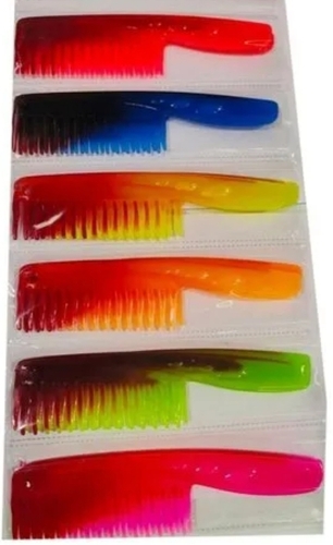 Multicolor Hair Comb - Lightweight, 9 Inches Long, Flexible Design | Smooth Teeth, Easy to Clean, Versatile Use, Travel-Friendly, No-Slip Grip, Available in Various Colors