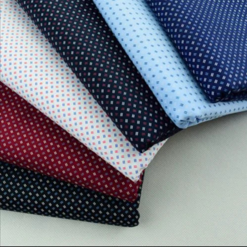 Pc Shirting Fabrics - Cotton Blend, 58 Inches Wide | Multicolor, Abstract Plain Pattern, Customizable Size Options