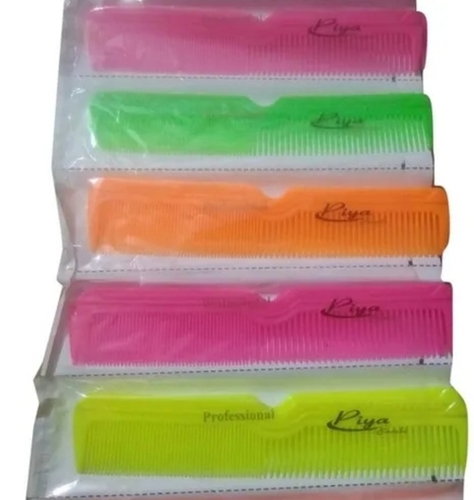 Lightweight Durable Plastic Hair Comb - Smooth Teeth Design, Versatile Use, Color Variety, Easy to Clean, Travel-Friendly, No-Slip Grip