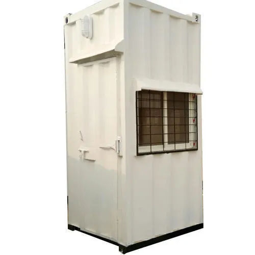 Portable Security Guard Booths - Color: White