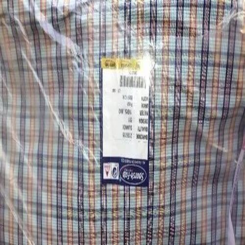 School Uniform Shirting Fabric - Cotton, Customizable Size, Multicolor Checks Design | Ideal for Summer Wear