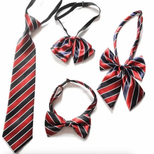 Boys' School Belt - Polyester, Small Size, Pink Striped Design | Winter Season Packaging