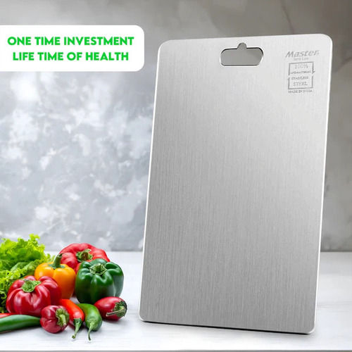 Steel Chopping Board - Color: Silver