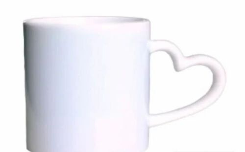 Sublimation Heart Shape White Mug