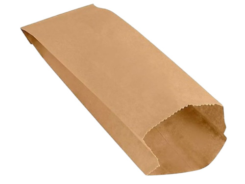 V Bottom Brown Paper Bag - Paper Material, Customisable Size, 2kg Capacity | Antistatic, Moisture Proof, Shock Resistance