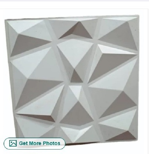 White 3D PVC Wall Panel