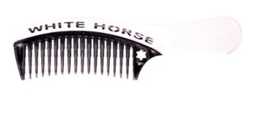 9 Handle Horse Comb - Lightweight Flexible Design, Versatile Use, Smooth Teeth, Easy to Clean, No-Slip Grip, Travel-Friendly, Color Variety - Black