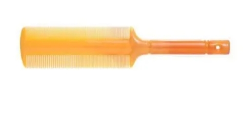 9 Handle Print Comb - Plastic Material 9 Inches Length Yellow Color | Lightweight Versatile Use Easy to Clean No-Slip Grip Flexible Design