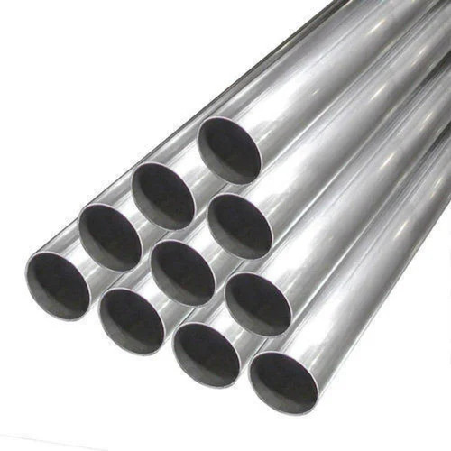 Alloy Steel Round Pipe - Duplex Stainless Steel, Seamless Design, Corrosion Resistant, High Strength, Durable Silver Finish