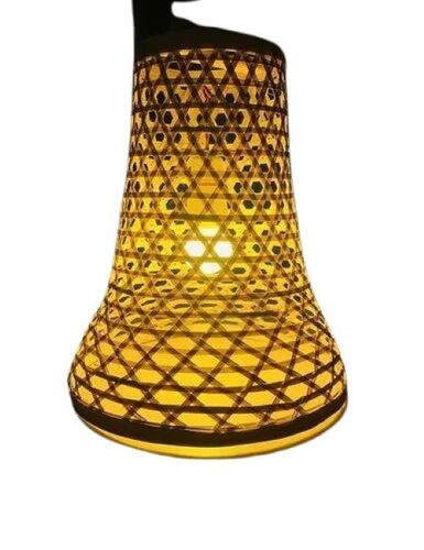 Bamboo Lampshade - Eco-Friendly Round Design | Durable, Lightweight, Unique Texture, Rustic Aesthetic, Warm Ambiance in Brown