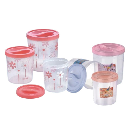 Big Food Containers - Round 5kg Capacity Transparent 5 7 & 10 Ltr Sizes | Eco-Friendly Harmless Food Container for Hotels Restaurants Kitchens