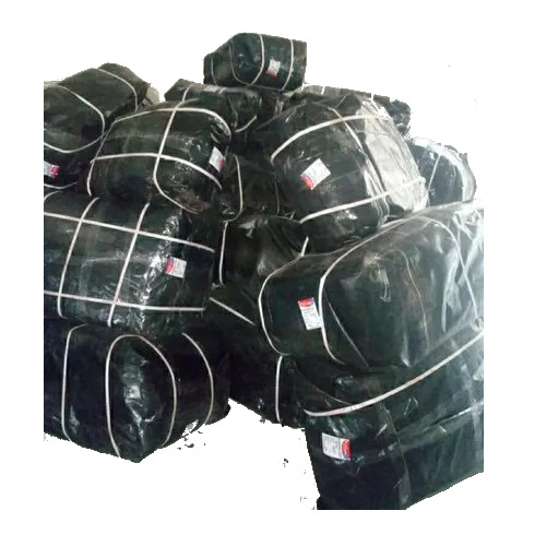 Black Plastic Tarpaulin - LDPE Coated, 6x6 Feet, 90 to 250 GSM | Standard Woven Design, Suitable for Cargo and Equipment Protection