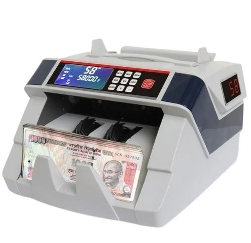 Currency Counter Machine - 292x246x178mm, High Speed Counting, 4 Digits LED Display, Durable Plastic Sheet Material, Automatic Operation, 300pcs Hopper Capacity, Very Good Quality, 1 Year Warranty, 70 Power Consumption, Suitable for Indian Rupees