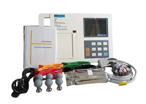 Digital ECG Machine - 3 Channels, Automatic Operation, Portable Design, Electric Power Source, Digital Screen | Technocare TM-3E for Hospitals and Clinics