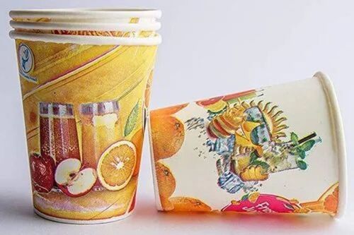 Disposable Printed Paper Glass - 120 Ml | Premium Quality, Leak-Proof Coating, Eco-Friendly, Customizable Prints, Food-Safe, 50 Pieces per Packet, Versatile Applications